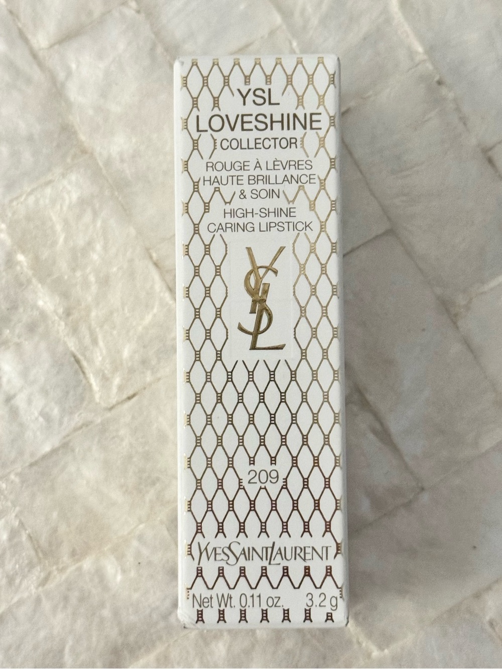 NWT Yves Saint Laurent YSL Collector Loveshine Lipstick color 209 Pink Desire